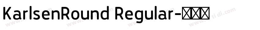 KarlsenRound Regular字体转换